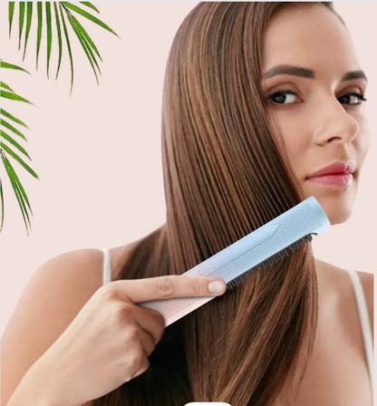 Portable Wireless 2-in-1 Straightening/Curling Comb